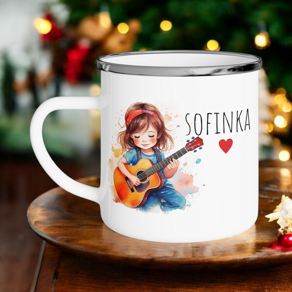 Kytara plecháček / hrníček se jménem 4