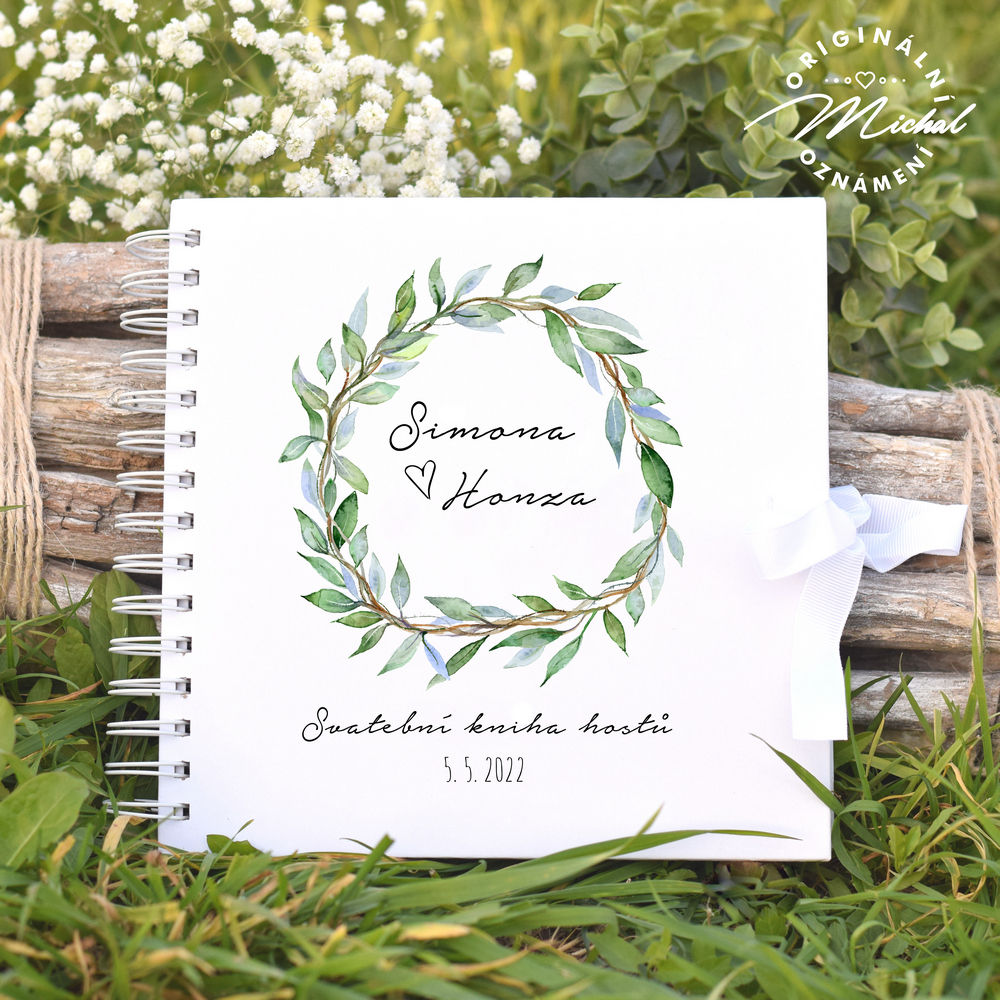 Svatební kniha hostů v pevných knižních deskách - 6