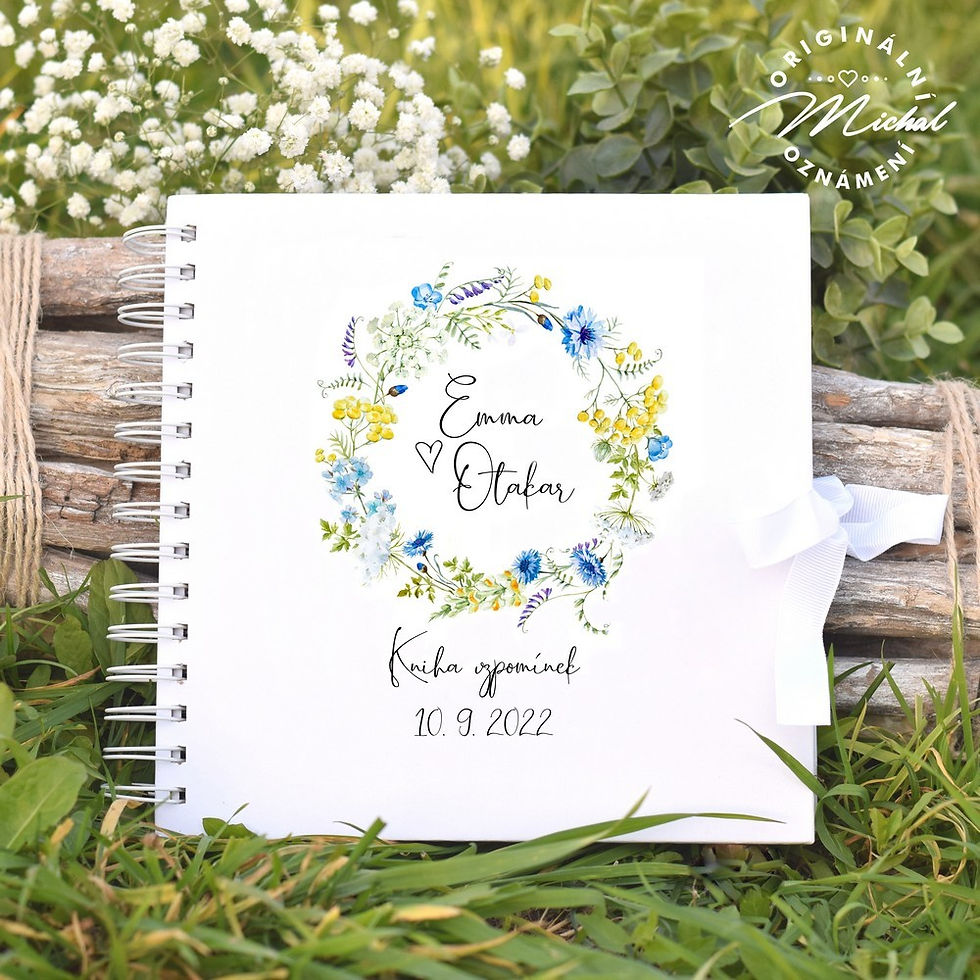 Svatební kniha hostů v pevných knižních deskách - 46