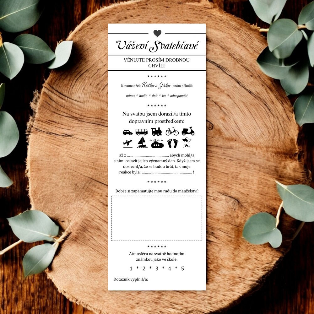 Rady do manželství a svatební dotazník