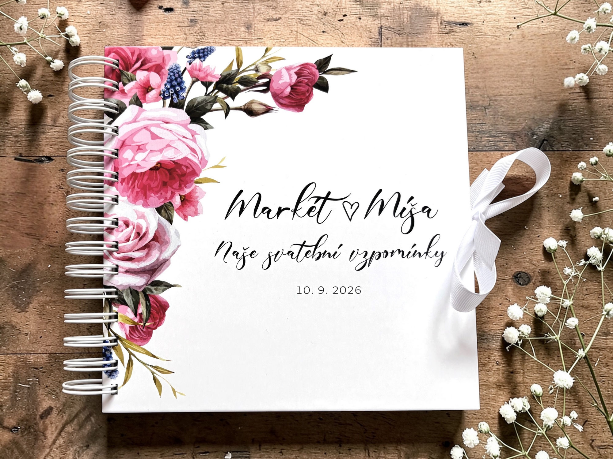 Svatební kniha hostů v pevných knižních deskách - 161