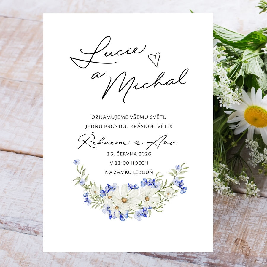 Svatební oznámení - TYP 383