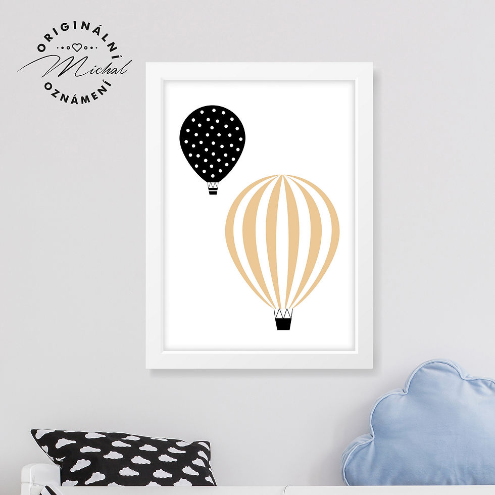 Balónky neutrální – plakát