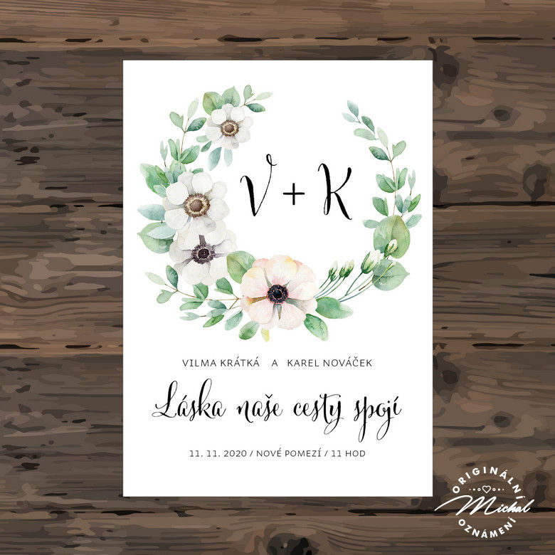 Svatební oznámení - TYP 303