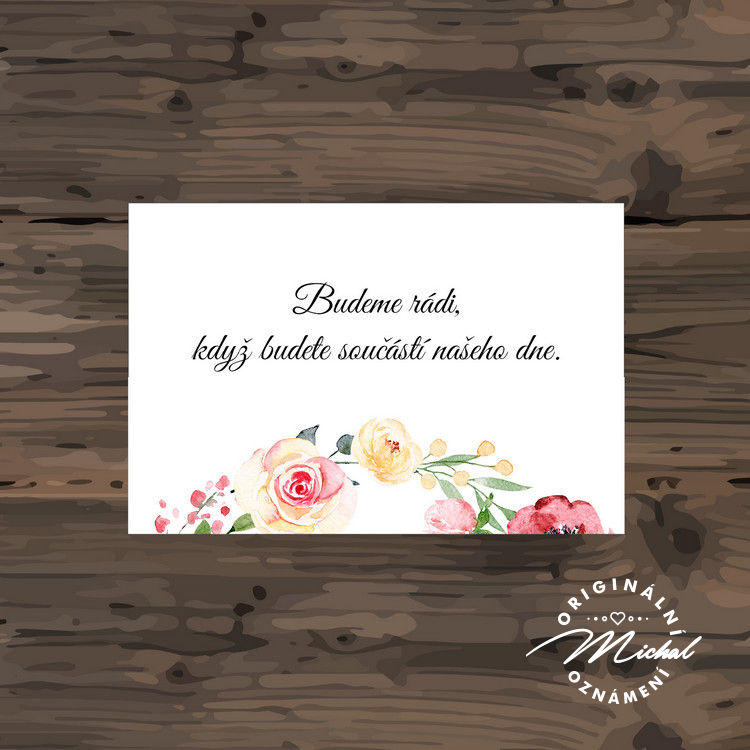 Pozvánka ke svatebnímu stolu - TYP 295