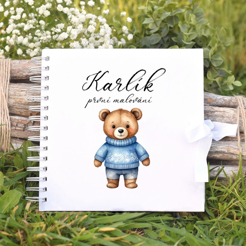Medvídek - Kniha na první malování