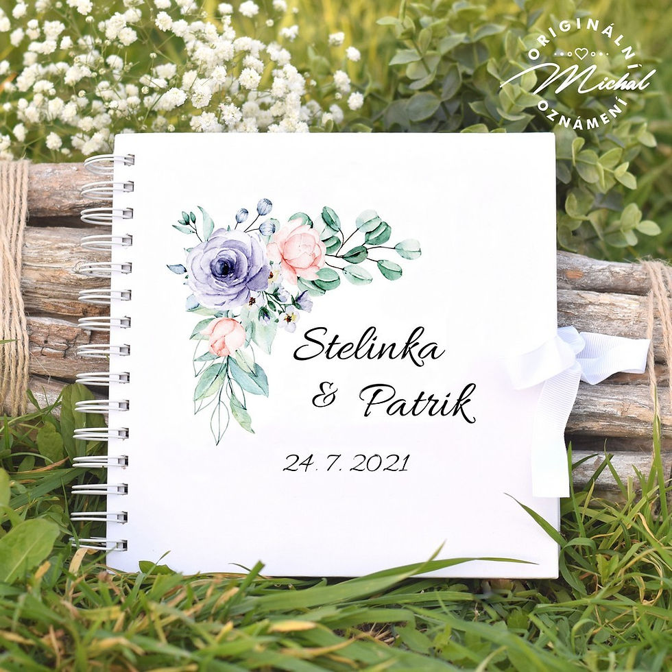 Svatební kniha hostů v pevných knižních deskách - 54