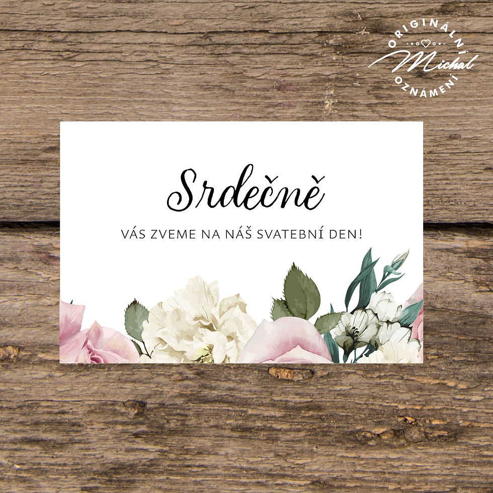 Pozvánka ke svatebnímu stolu - TYP 392