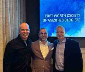 Texas anesthesiologists gathered at a professional society event