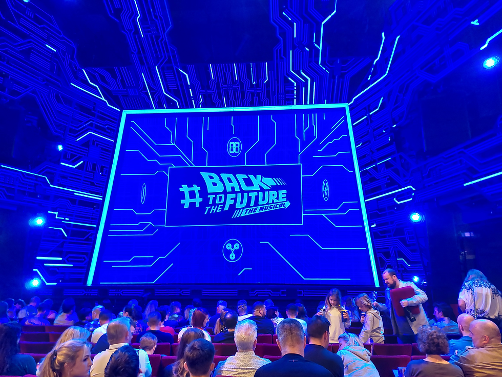 Getting seated before the performance