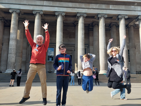 Jumping at the British Museum