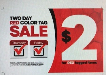 Thumbnail: Color Tag Sale Signs ($2)