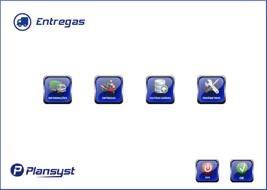 Interface de usuário Nova Plansyst