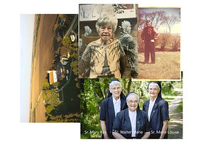 Four photos collaged from four of the People's Stories videos