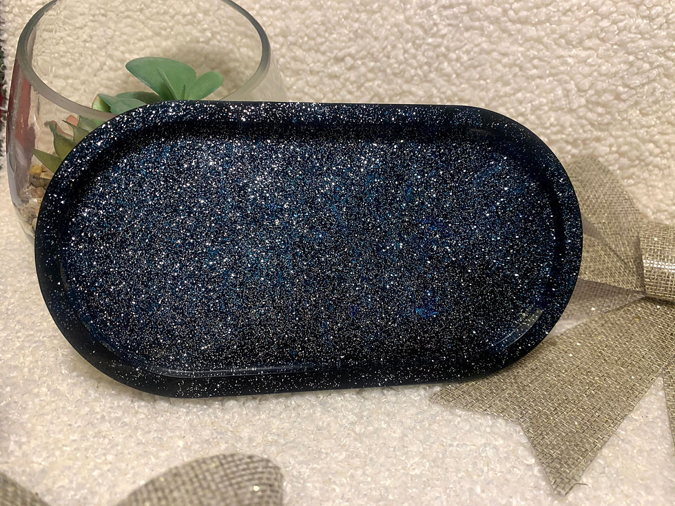 Thumbnail: Black & Silver Glitter Tray