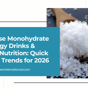 Dextrose Monohydrate in Energy Drinks & Sports Nutrition: Quick Energy Trends for 2026