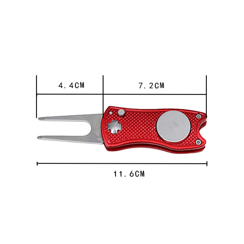 Thumbnail: Foldable Golf Divot Tool with Golf Ball  