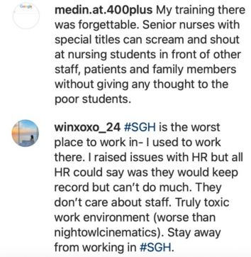 Former colleagues and staff also called out the management for workplace toxicity