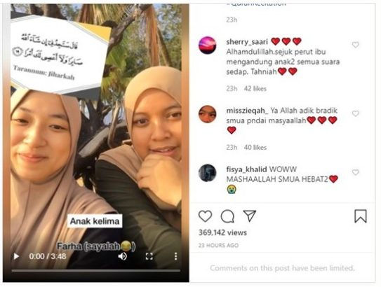 Rata-rata mereka bersetuju bahawa 5 beradik patut dicontohi