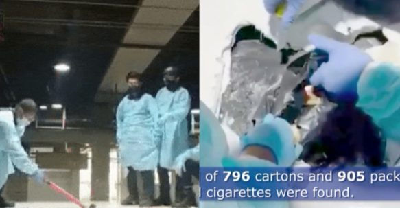 Unpaid Cigarettes Hidden In Roof Of Lorry