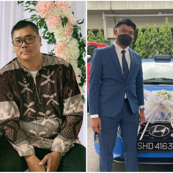 Pengantin Baru Dipuji, Gunakan Teksi Sebagai Kereta Pengantin
