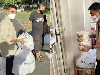 “Jangan Lupa Kepada Golongan Tidak Bernasib Baik” Lim Ah Boy Beri Habuan Kepada Keluarga Susah