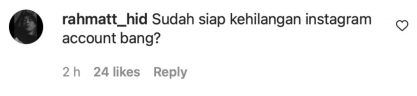 If anything was to happen to Safuwan’s Instagram account, the culprit is probably here.