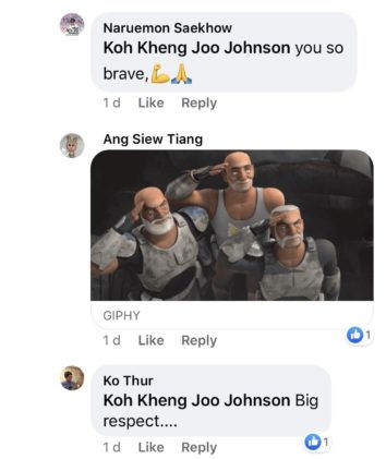 Warganet turut membalas kenyataannya dengan kata-kata pujian