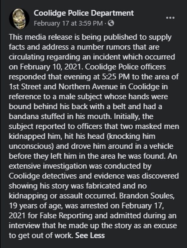 coolodge police department