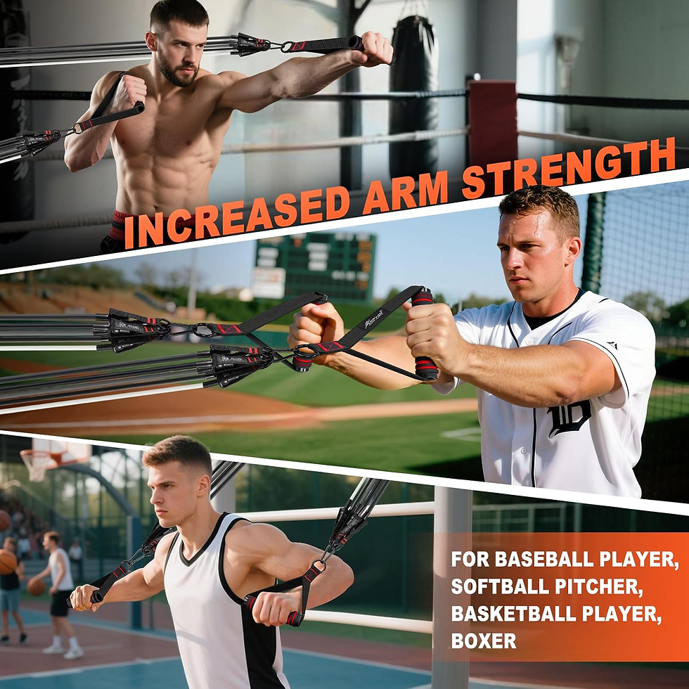 Thumbnail: Resistance Bands, Exercise Bands with Handles, Fitness Bands, Workout Bands with