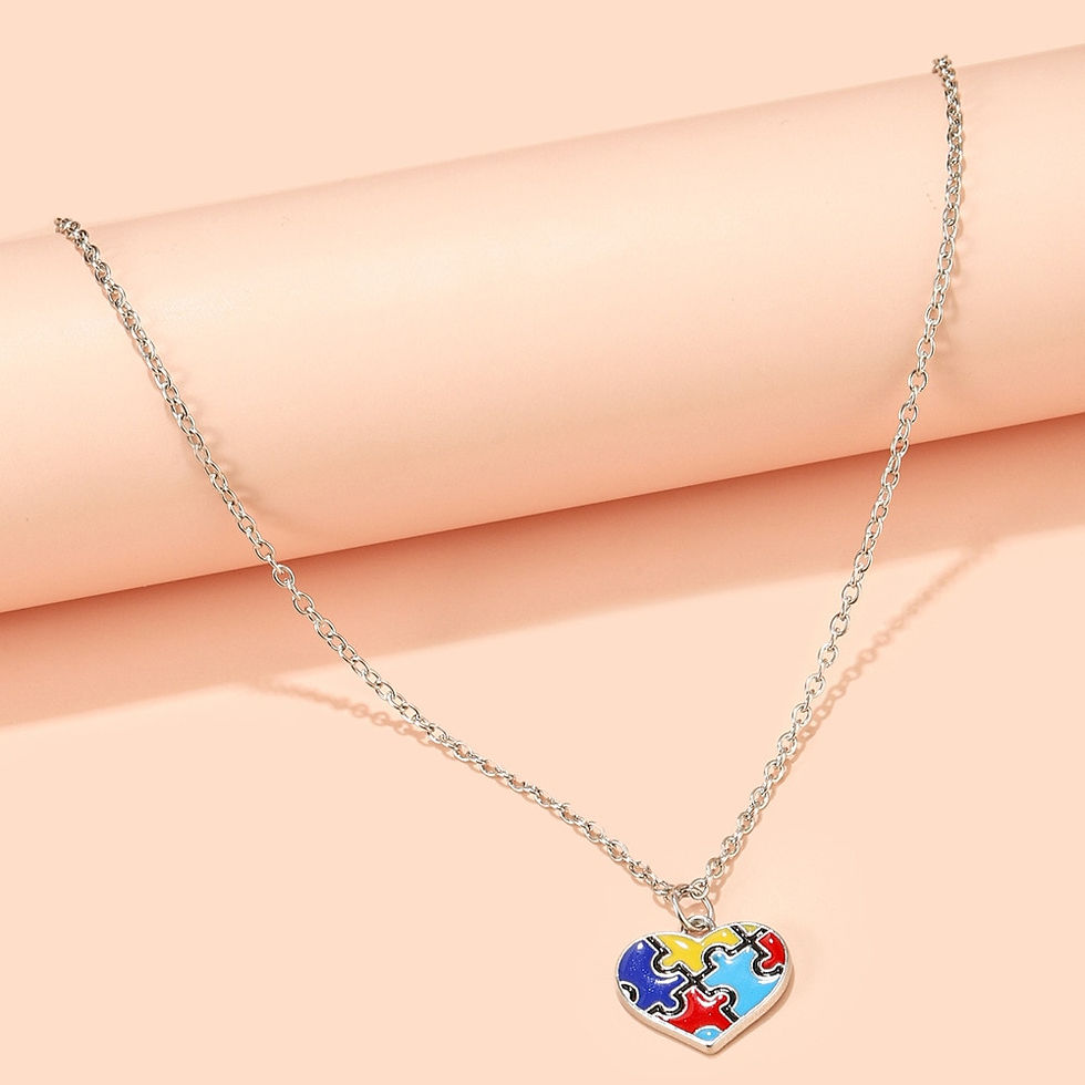 Thumbnail: 2Pcs Cute Love Heart Brick Pendant 