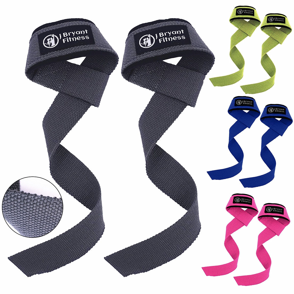1 Pair Gym Lifting Straps 