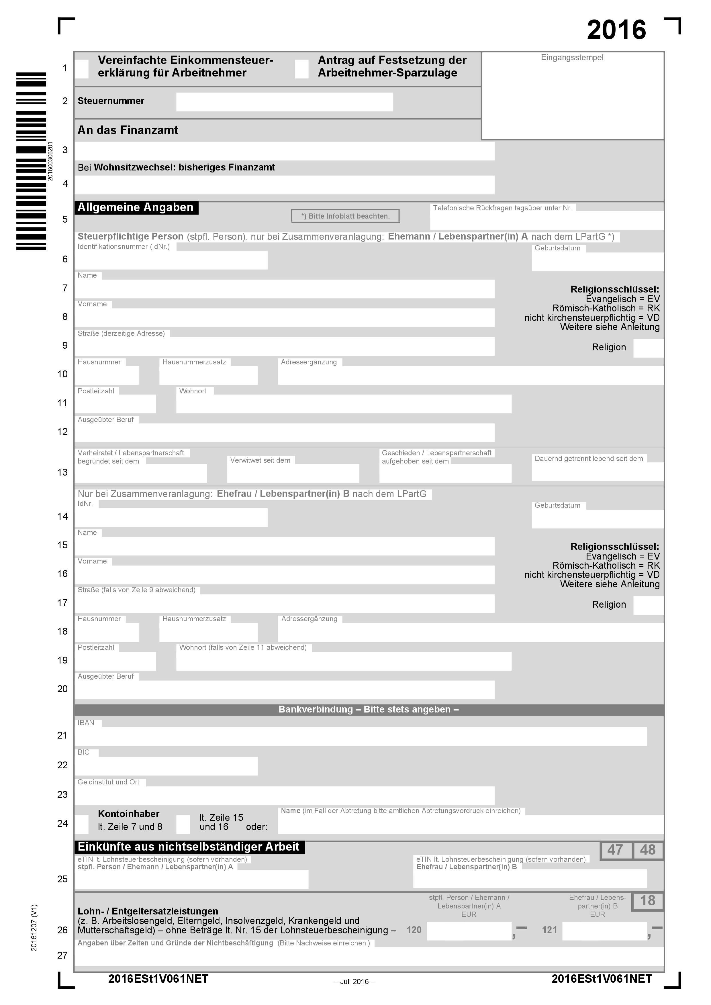 Pflicht Zur Abgabe Der Einkommensteuererklarung Und Freiwillige