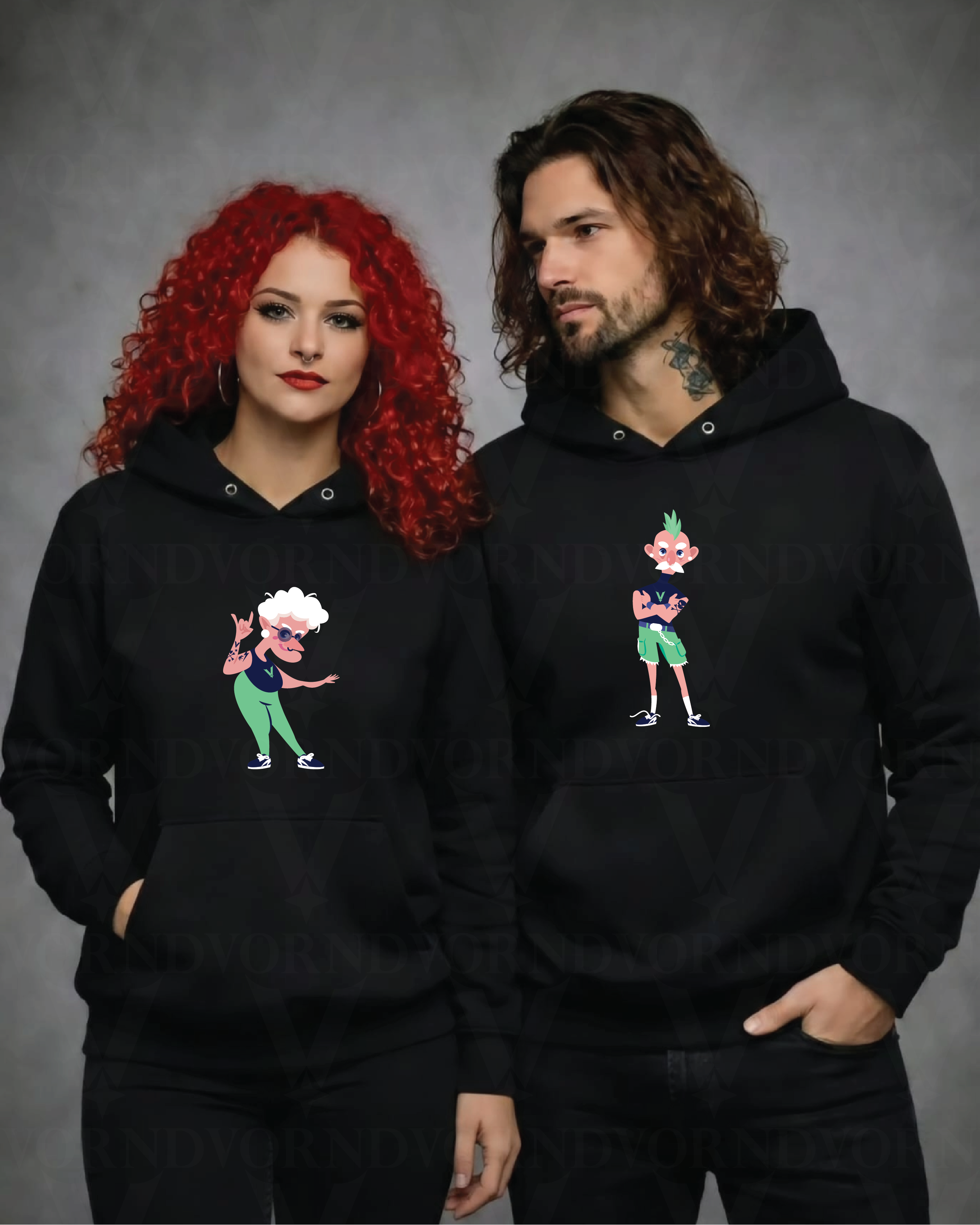 Rock 'n' Roll Until Death Set Kapüşonlu Sweatshirt