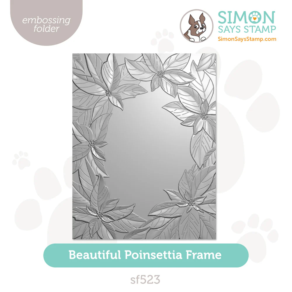 Beautiful Poinsettia Frame