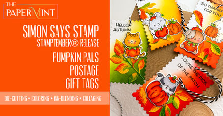 Make Fun Fall PUMPKIN PALS Tags from Simon Says Stamp for a Personalized Touch for Treats and Gifts