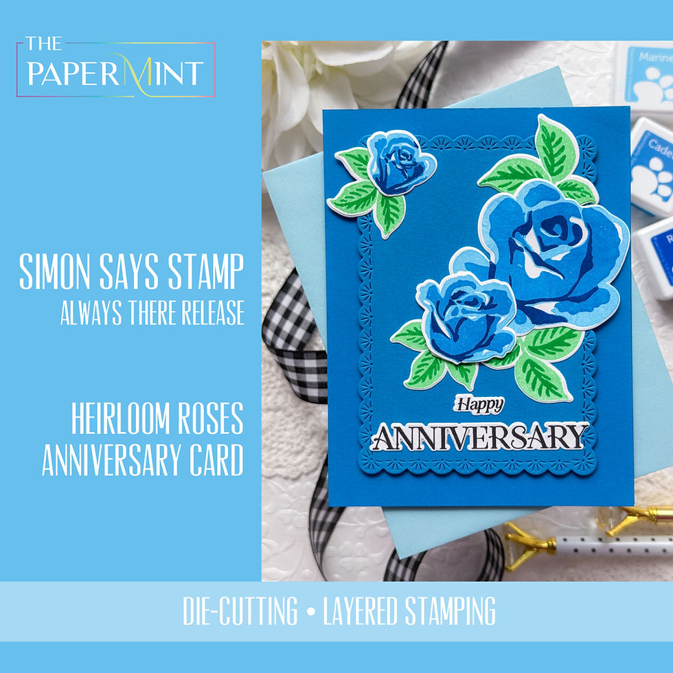 Celebrate A Special Milestone With a Monochromatic Layering Anniversary Card