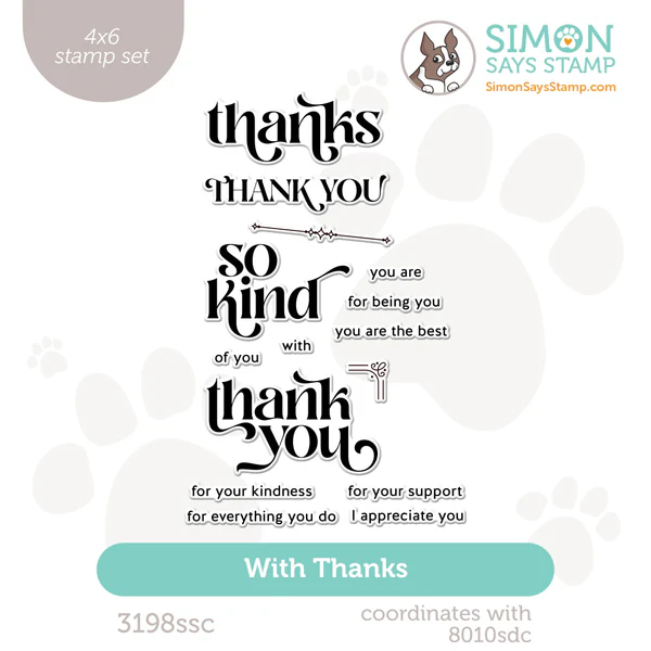 With thanks stamp set
