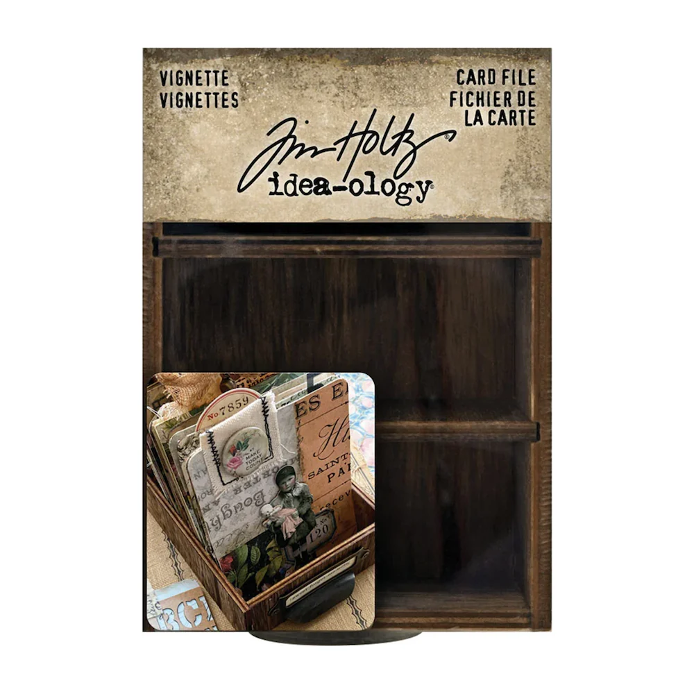 card file vignette box