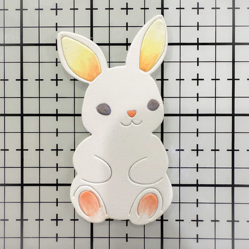 bundled bunny with copic coloring