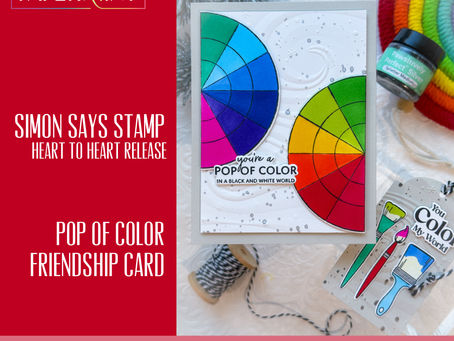 Create a Bold Focal Point With A POP OF COLOR on Your Card or Tag