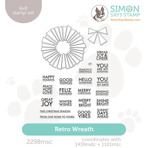 Retro Wreath Stamp