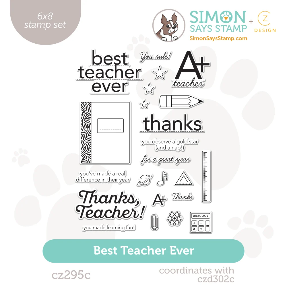 Best Teacher Ever Stamp Set