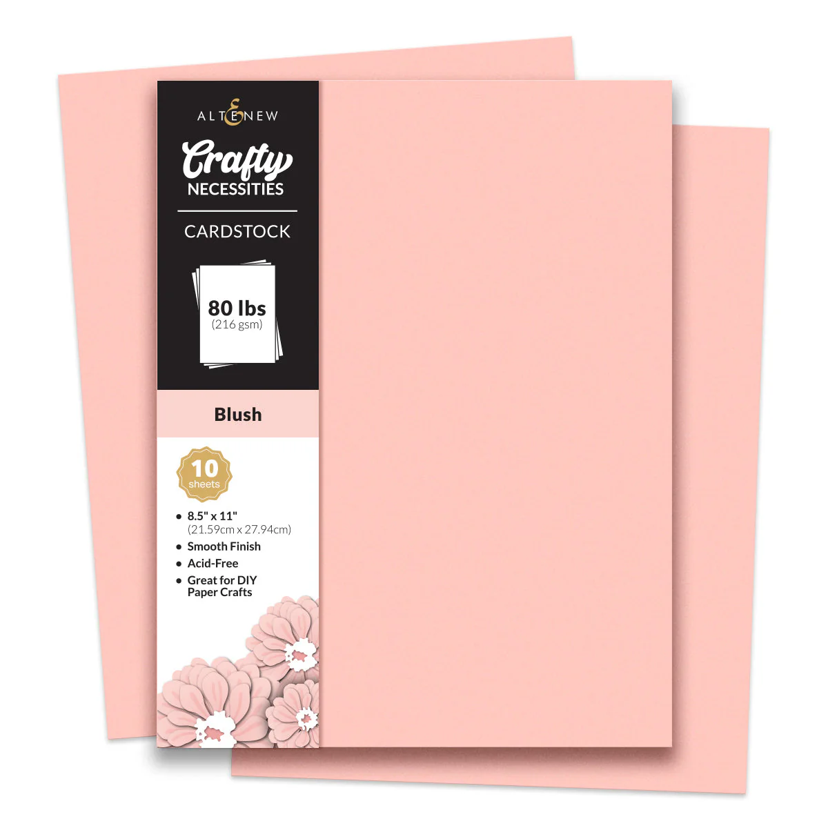 pink cardstock