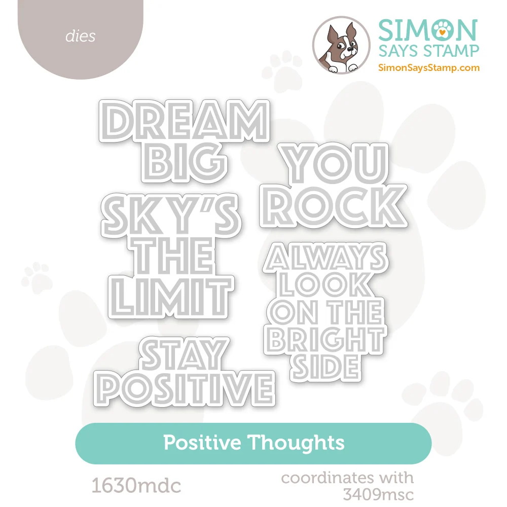 Positive Thoughts Die Set