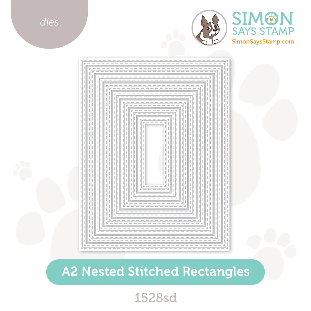 A2 Nested Stitched Rectangles Die Set