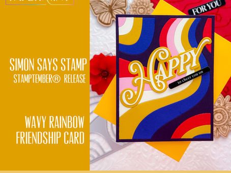 Groovy & Gorgeous: Bold Retro Paper-Piecing with the Wavy Rainbow Cover Die āļø