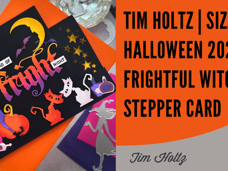 Tim Holtz Sizzix Halloween 2024 - Frightful Witch Stepper Card
