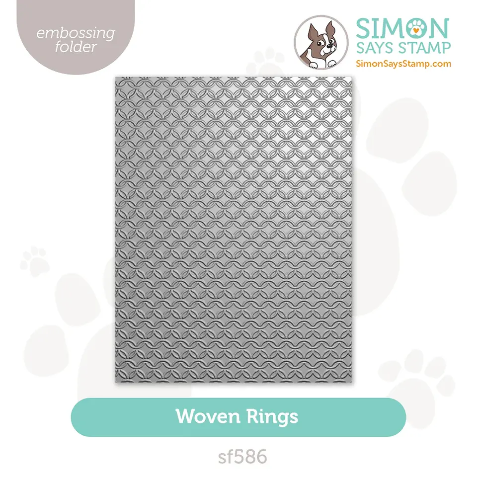 Woven Circles Embossing Folder