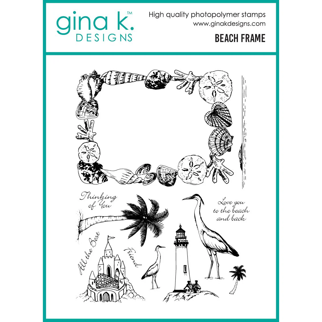 Beach Frame Stamp Set